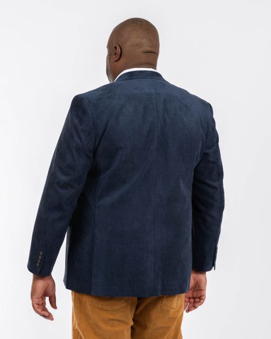 Veste structurée grande taille bleu