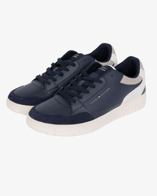 Sneakers Core leather grande taille bleu marine