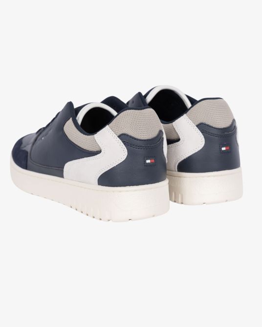 Sneakers Core leather grande taille bleu marine