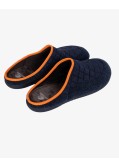 Chaussons matelassées grande taille bleu marine