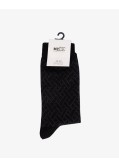 Chaussettes jacquard grande taille noir