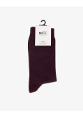 Chaussettes jacquard grande taille bordeaux