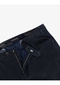 Pantalon chino armuré grande taille bleu marine