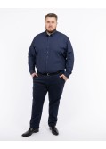 Chemise fantaisie grande taille bleu