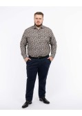 Chemise paisley grande taille noir