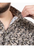 Chemise paisley grande taille noir