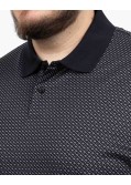 Polo monogramme grande taille noir