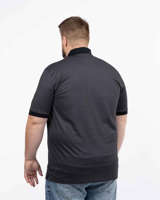 Polo monogramme grande taille noir