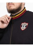 Sweat zippé Lomu grande taille noir