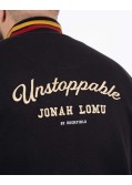 Sweat zippé Lomu grande taille noir