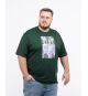 T-shirt imprimé grande taille vert