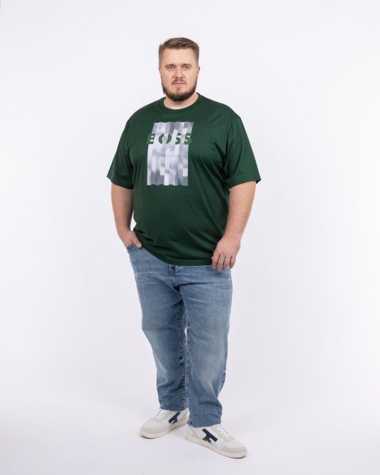 T-shirt imprimé grande taille vert