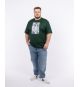 T-shirt imprimé grande taille vert