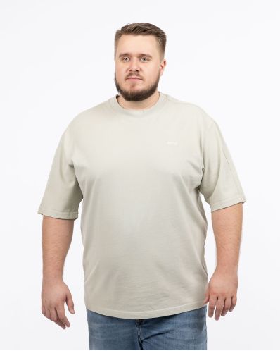 T-shirt oversized grande taille beige