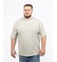 T-shirt oversized grande taille beige