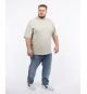 T-shirt oversized grande taille beige