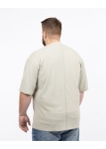 T-shirt oversized grande taille beige