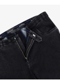 Pantalon chino effet denim grande taille noir