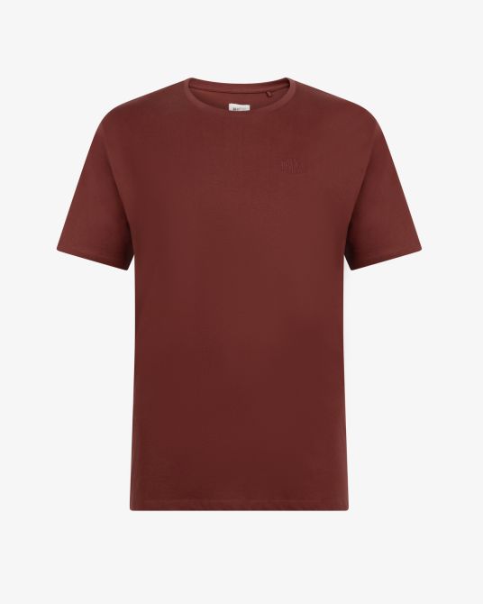 T-shirt uni grande taille rouge terracotta