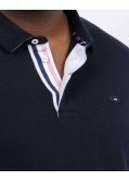 Polo manches longues jersey XV grande taille bleu marine