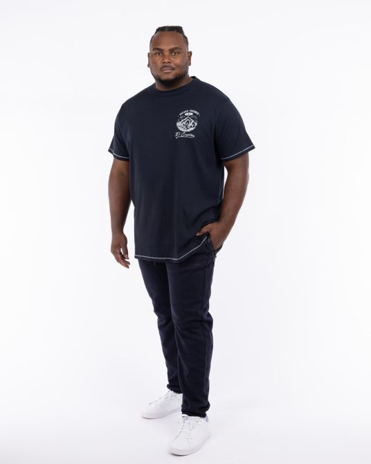 T-shirt Yosemite grande taille bleu marine