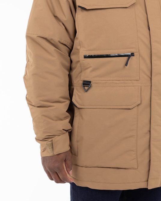 Parka longue Landroamer grande taille beige