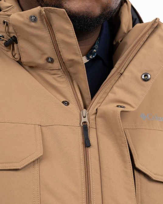 Parka longue Landroamer grande taille beige