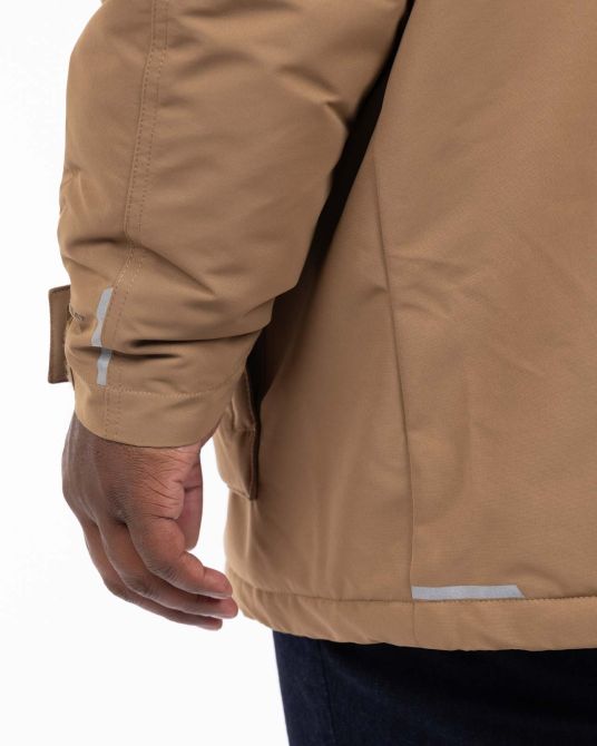 Parka longue Landroamer grande taille beige