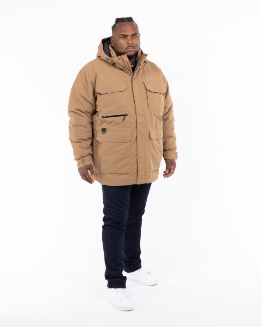 Parka longue Landroamer grande taille beige