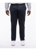 Pantalon à taille élastique grande taille bleu marine