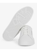 Sneakers Court grainé grande taille blanc