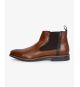 Bottines chelsea grande taille spéciales pieds larges cognac