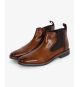 Bottines chelsea grande taille spéciales pieds larges cognac