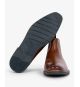 Bottines chelsea grande taille spéciales pieds larges cognac