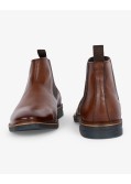 Bottines chelsea grande taille spéciales pieds larges cognac