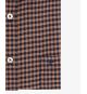 Chemise en flanelle vichy grande taille marron