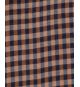 Chemise en flanelle vichy grande taille marron