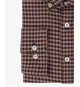 Chemise en flanelle vichy grande taille marron