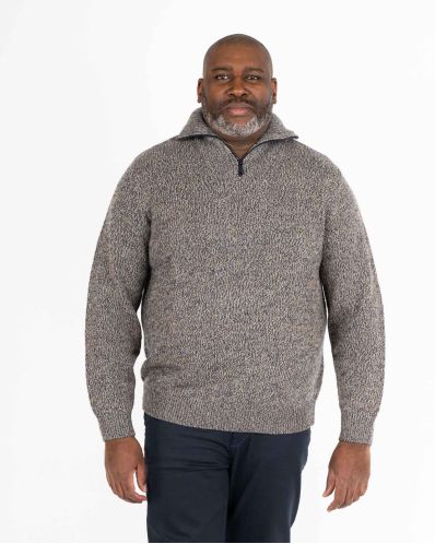 Pull maille épaisse grande taille beige