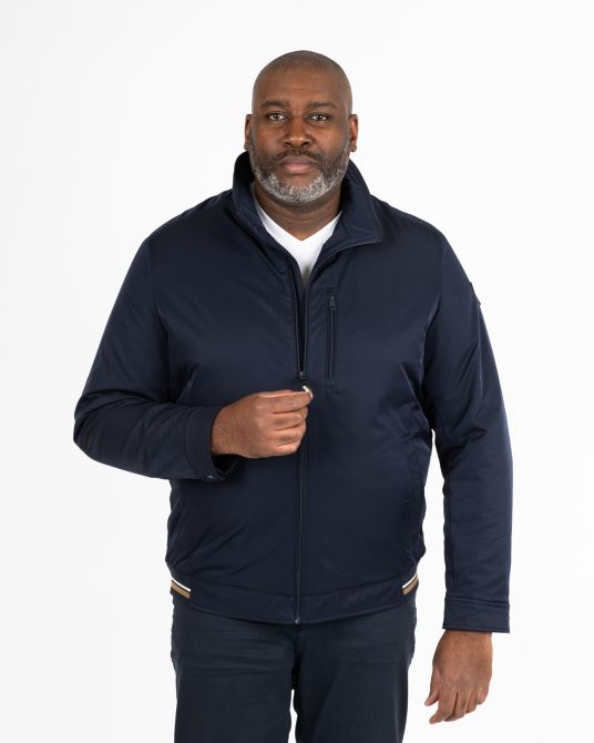 Blouson grande taille bleu marine