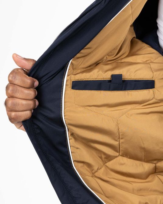 Blouson grande taille bleu marine