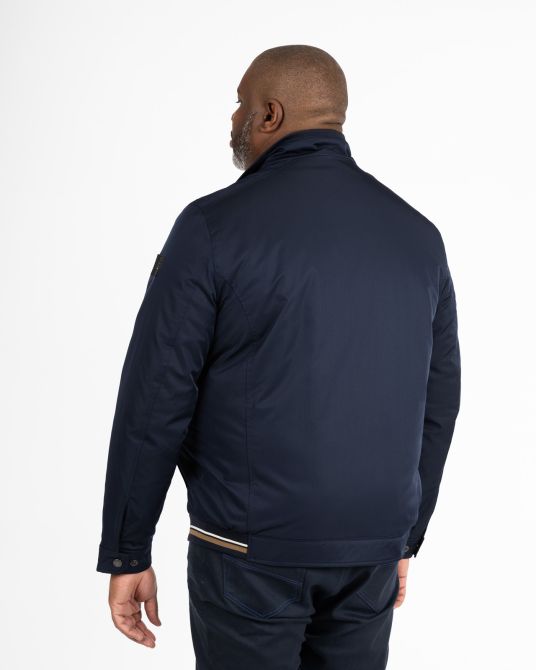 Blouson grande taille bleu marine