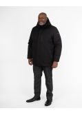 Parka avec plastron grande taille noir