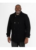 Manteau caban grande taille noir