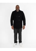 Manteau caban grande taille noir