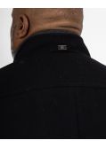 Manteau caban pour homme grand noir