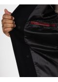 Manteau caban pour homme grand noir