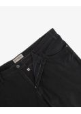 Pantalon 5 poches flanelle grande taille noir