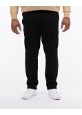 Pantalon à taille élastique grande taille noir