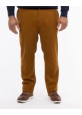 Pantalon chino structuré grande taille marron